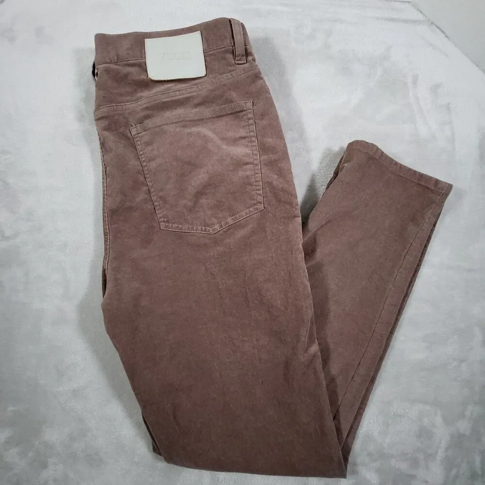 Vuori Optimist 5 Pocket Corduroy Pants Men 34x31 Athletic Slim Huckleberry V478
